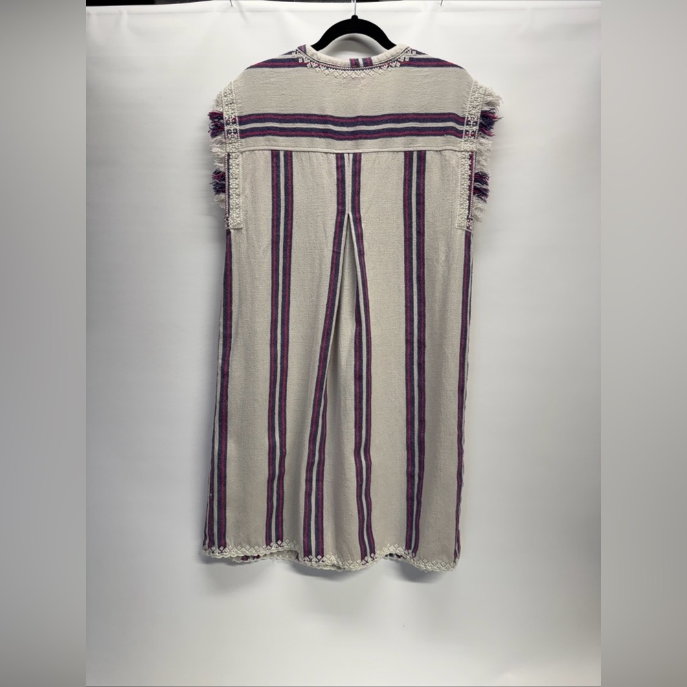 Faherty Baja Beach Tunic Dress in French Rose Baja Stripe Sz M Coastal Beachy - Picture 9 of 15